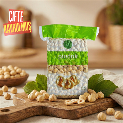 Çifte Kavrulmuş İç Fındık 1 kg Vakumlu Paket