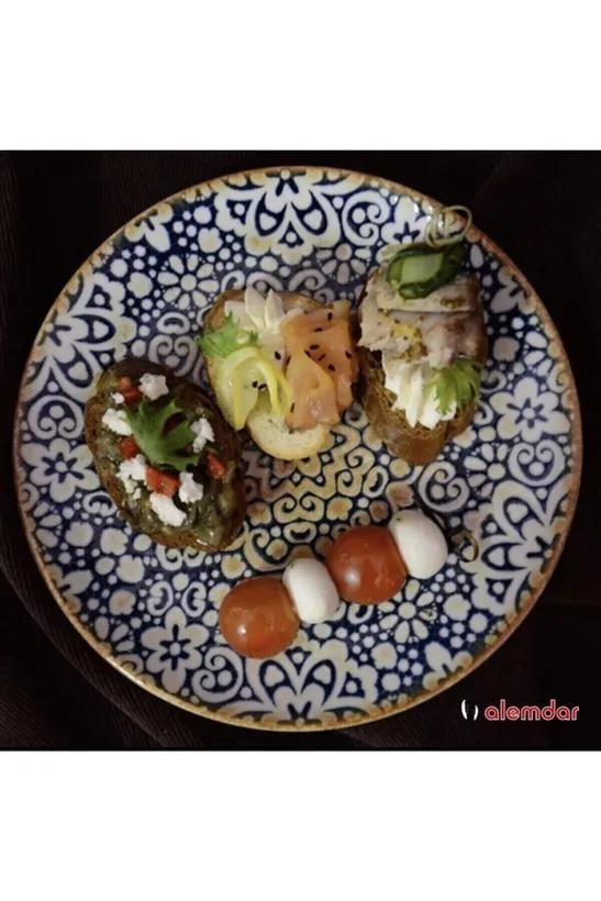 Bonna Alhambra Serisi 6lı 27 Cm Porselen Servis Tabağı Seti
