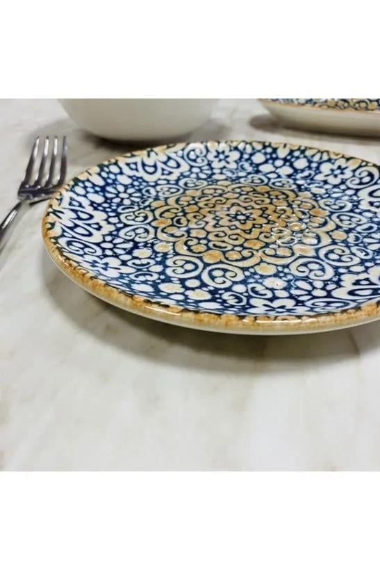 Bonna Porselen Alhambra Serisi 6lı 19 Cm Tatlı Tabağı Seti