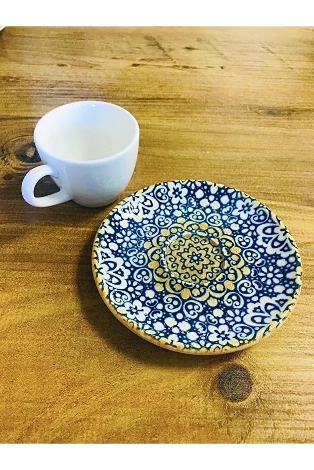 Bonna Porselen Alhambra Serisi 12 parça 80 cc Kahve Fincan Takımı