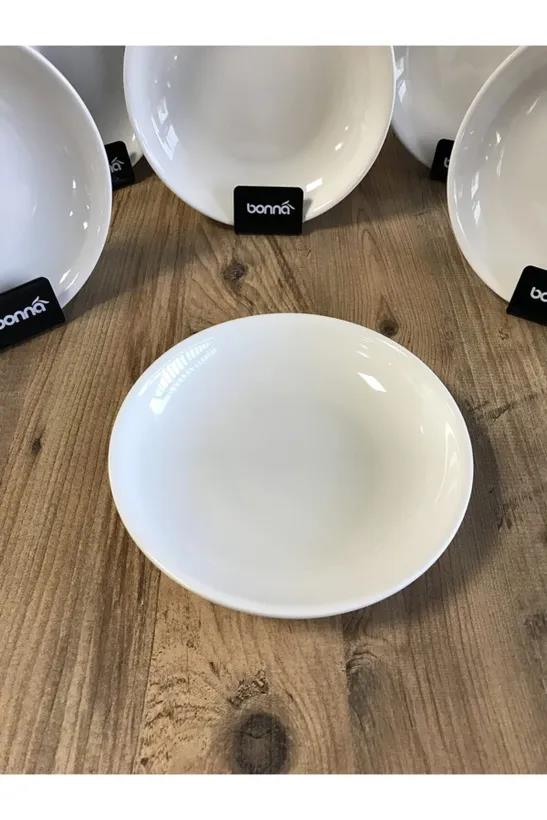Bonna Porselen Gourmet Serisi 6lı 20 cm Çukur Yemek Tabağı Seti