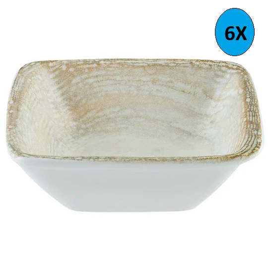 Bonna Porselen Kare Kahvaltı Tabağı Ptr Mov 10 Ks 8*8.5 Cm 6lı