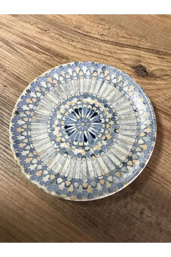 Bonna Porselen Luca Mosaik Serisi 6lı 19 Cm Düz  Tatlı Tabağı