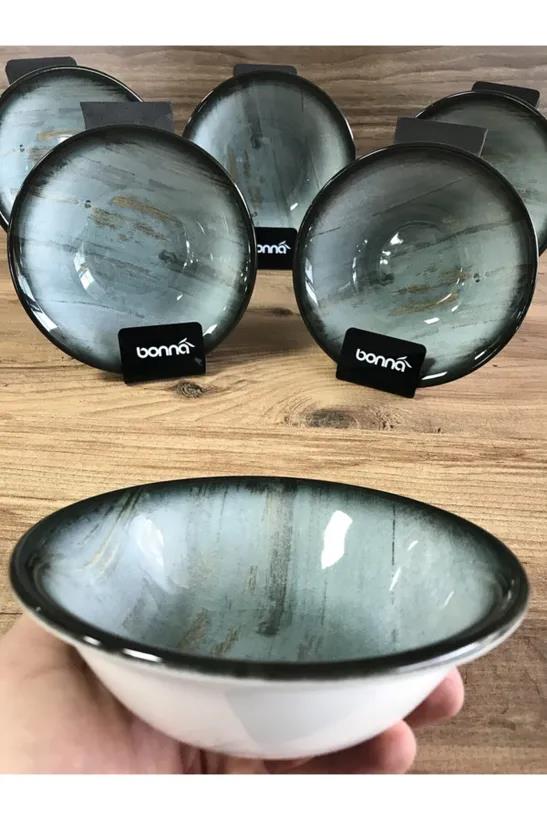 Bonna Porselen Madera Serisi 6lı 16 Cm  Çorba Kasesi