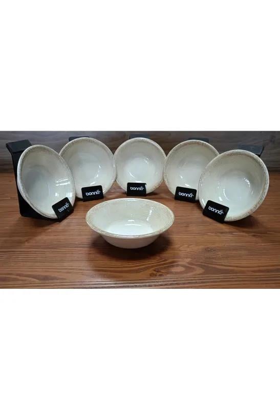 Bonna Porselen Patera Seri 6'lı 400 cc 16 Cm Çorba Kasesi