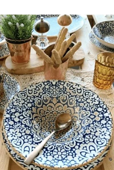 Bonna Porselen Alhambra Serisi  6lı 28 Cm 400 Cc Banquet Çukur Tabak