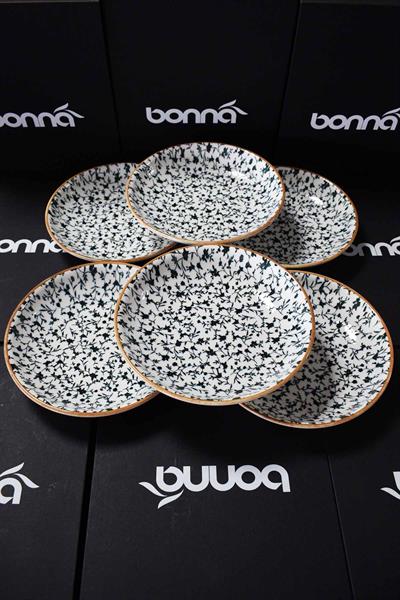 Bonna Porselen Calif Serisi 6 lı 20 Cm Çukur Yemek Tabağı