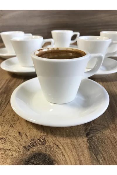 Bonna Porselen Core Serisi 12 Parça 70 cc Türk Kahve Fincanı Seti