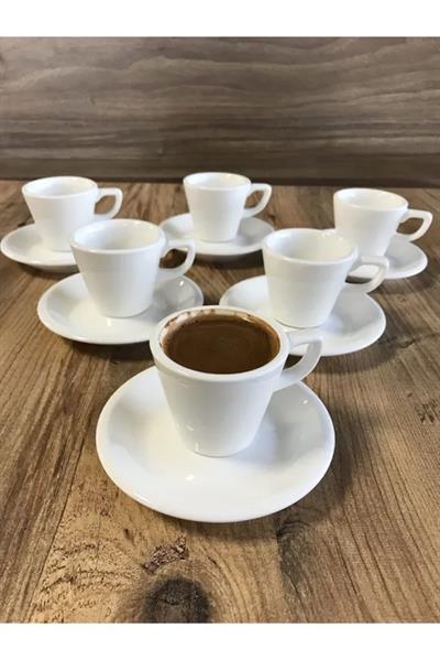 Bonna Porselen Core Serisi 12 Parça 70 cc Türk Kahve Fincanı Seti
