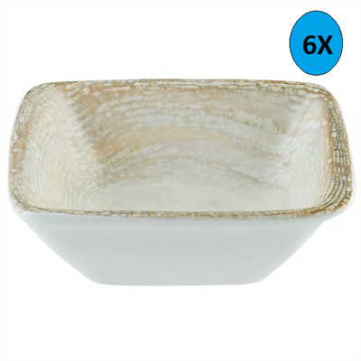 Bonna Porselen Kare Kahvaltı Tabağı Ptr Mov 10 Ks 8*8.5 Cm 6lı