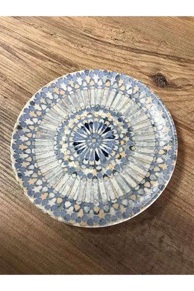 Bonna Porselen Luca Mosaik Serisi 6lı 19 Cm Düz  Tatlı Tabağı