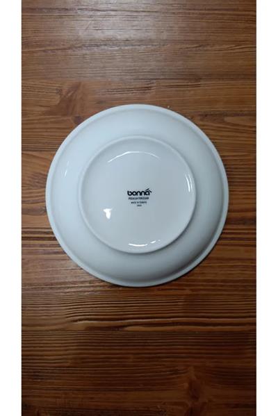 Bonna Porselen Patera Seri 6lı 20 Cm Çukur Yemek Tabağı