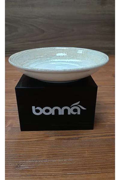 Bonna Porselen Patera Seri 6lı 20 Cm Çukur Yemek Tabağı
