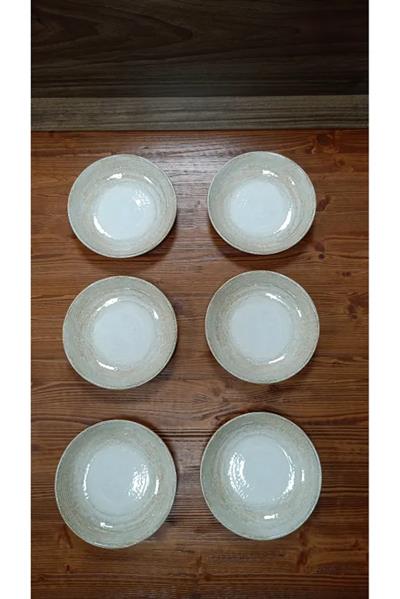 Bonna Porselen Patera Seri 6lı 20 Cm Çukur Yemek Tabağı