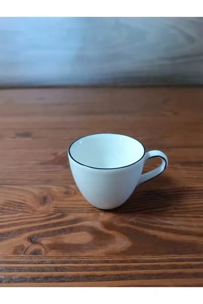 Bonna Porselen Retro Seri 6lı 80 cc Türk Kahve Fincan Takımı - E104RIT02KFT