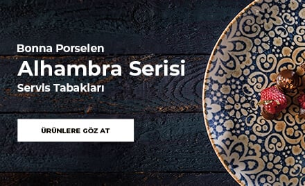 Bonna Porselen Alhambra Serisi Servis Tabakları
