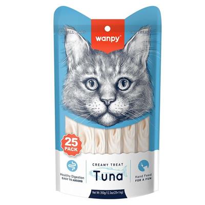 Wanpy Ton Balıklı Krema Kedi Ödülü 25*14 Gr