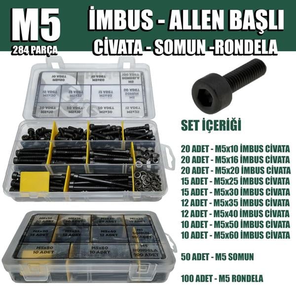 284 Parça M5 İmbus Set