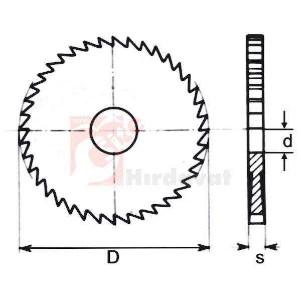 GSP Metal Daire Testere 100x0.5mm 160 Diş DIN 1837/A HSS