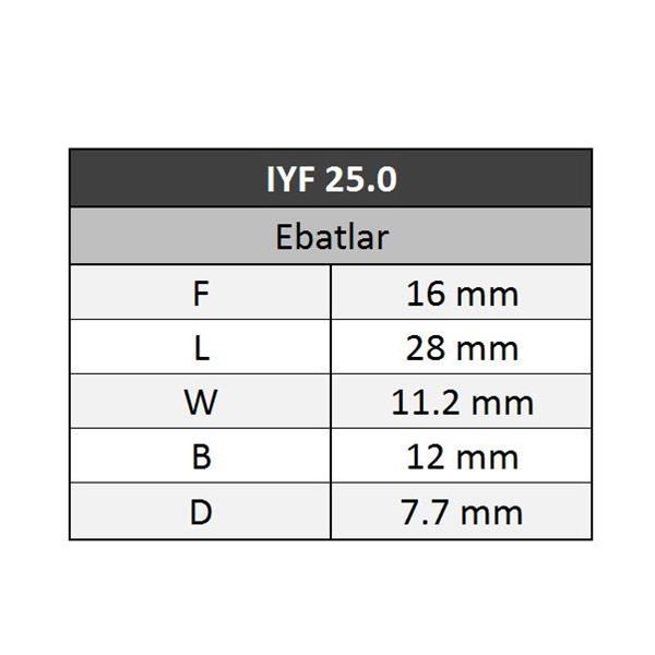 GWEST Yüksük Kablo Ucu 25.0 80 Adet