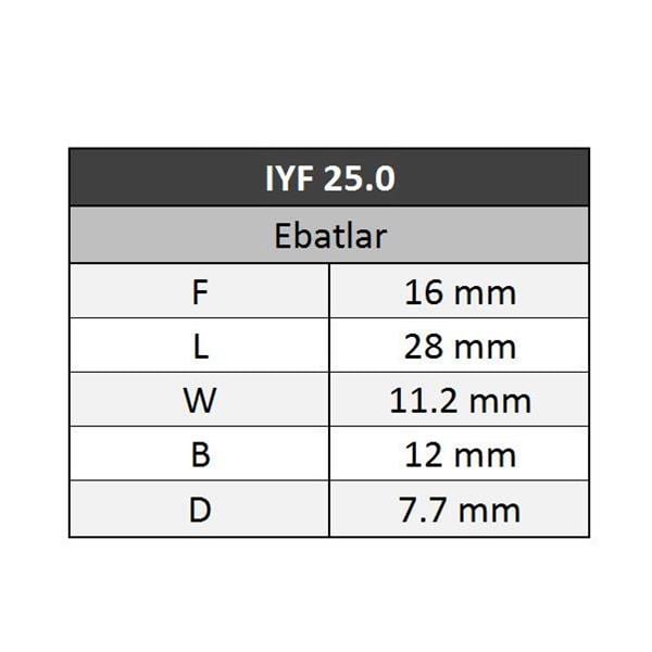 GWEST Yüksük Kablo Ucu 25.0 20 Adet