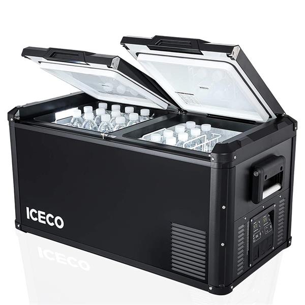 ICECO VL75PROD 12/24Volt 220Volt 75 Litre Çift Bölmeli Outdoor Kompresörlü Oto Buzdolabı/Dondurucu