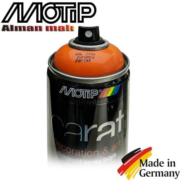 Motip Carat Ral 2004 Sprey Boya 400ml - Parlak Turuncu