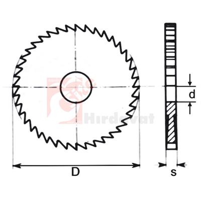 GSP Metal Daire Testere 125x1.5mm 128 Diş DIN 1837/A HSS