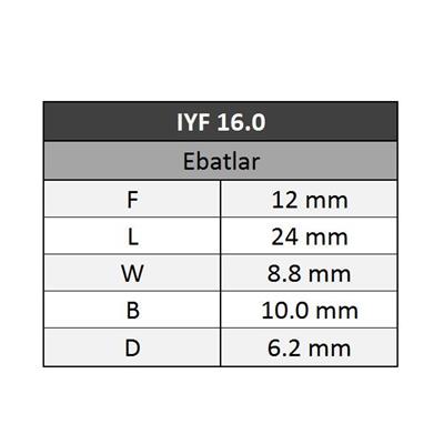 GWEST Yüksük Kablo Ucu 16.0 60 Adet