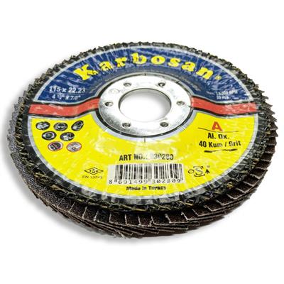 Karbosan Flap Disk 115mm 80 Kum, AO (10 Adet)