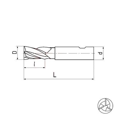 Mastercut Karbür Freze 11mm TiALN 3Z