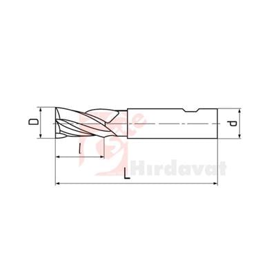 Mastercut Karbür Freze Uzun 4mm TiALN 4Z