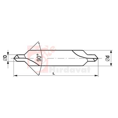 Mastercut Karbür Punta Matkabı 4mm 90° DIN 333