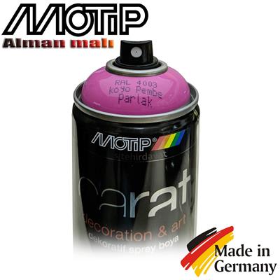 Motip Carat Ral 4003 Sprey Boya 400ml - Parlak Koyu Pembe