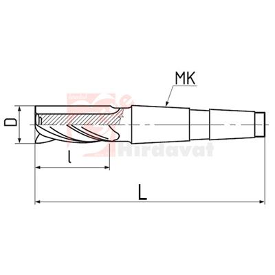 PLD Konik 1Z Freze 36mm DIN 845 HSS