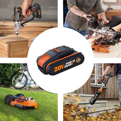 WORX WA3601 20Volt 2.0Ah. PowerShare Li-ion Akü ve Akü Şarj Cihazı