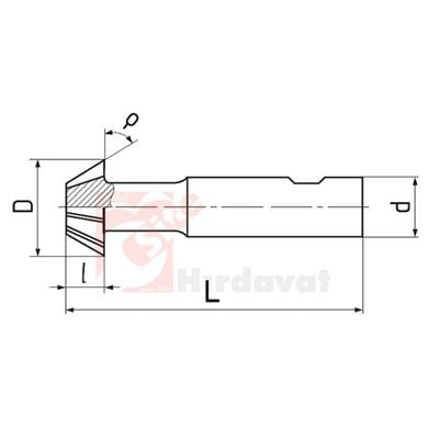 ZPS-FN Kırlangıç Freze 20mm 45° DIN 1833 B Form