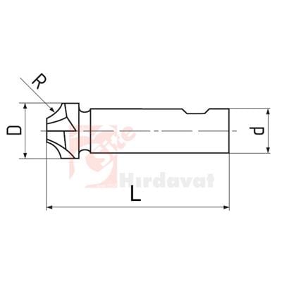 ZPS-FN Radyus Freze 8mm DIN 6518