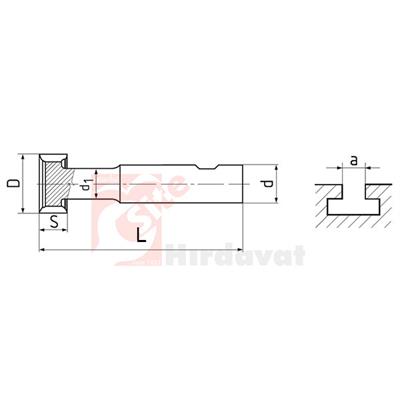 ZPS-FN T-Yarık Freze 32.5x8mm DIN 850