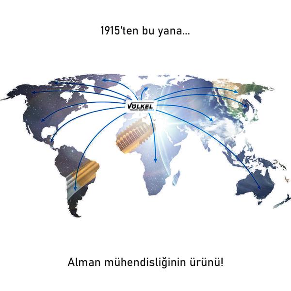 Völkel UNF Diş Paftalar Bütün Ölçüler Çoktan Seçmeli