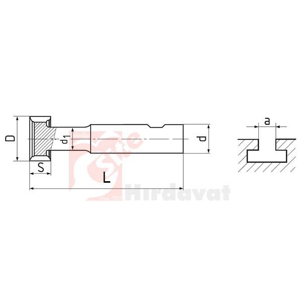 ZPS-FN T-Yarık Freze 19.5x3mm DIN 850