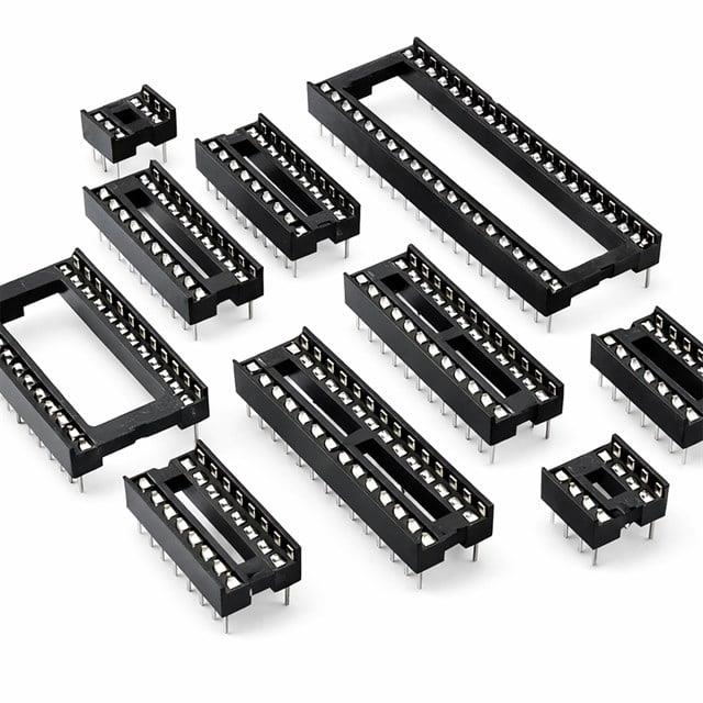 16P Pin DIP Entegre Soketi Geniş Tip (600 mil) Hassas Temaslı Konnektör