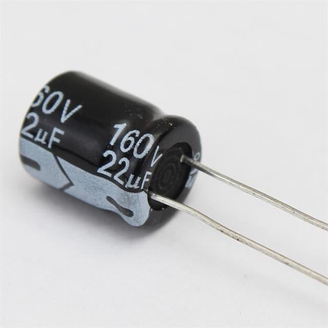 22µF 160V Elektrolitik Kondansatör (Yüksek Voltaj Dayanımlı)