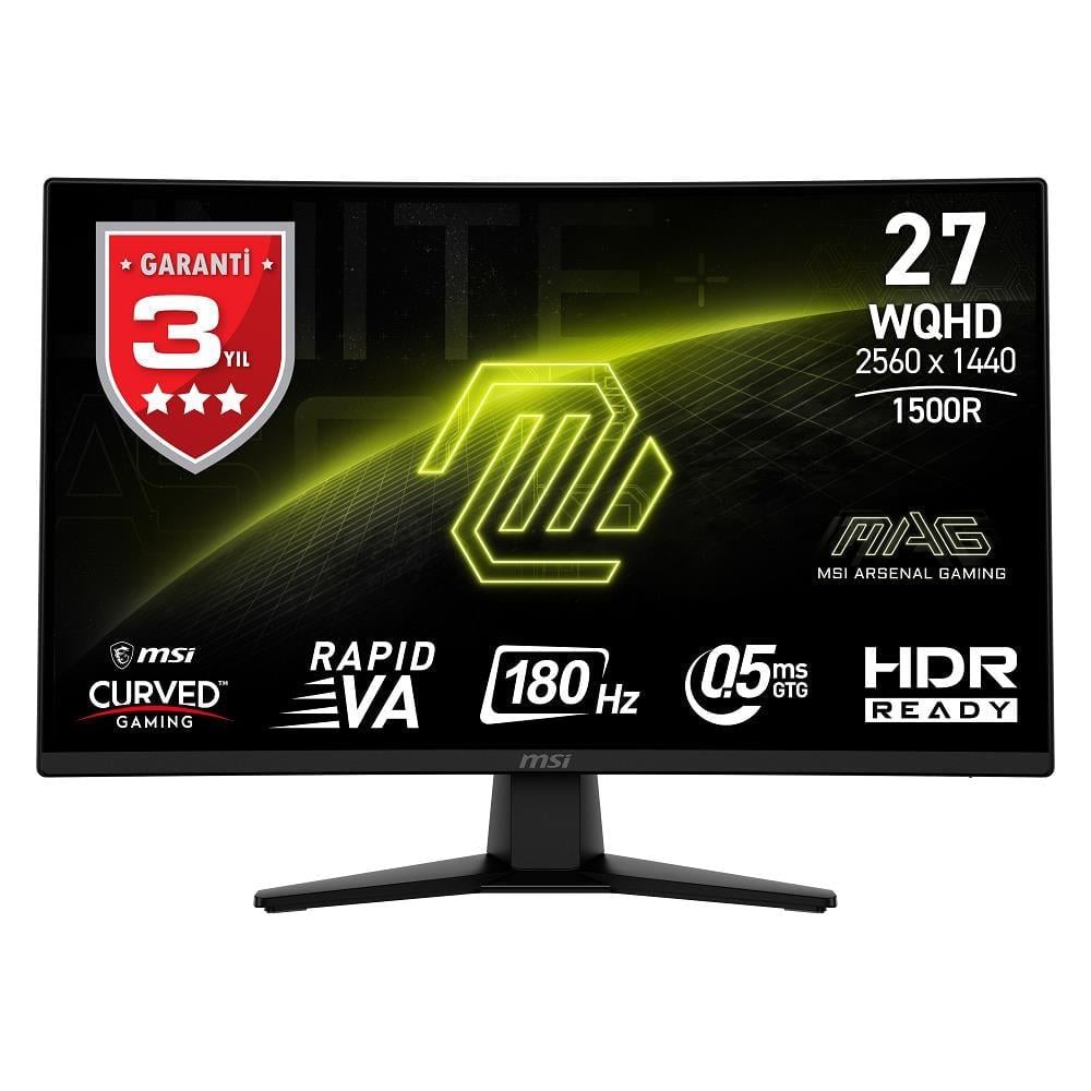 27 MSI MAG 274CQF WQHD 180HZ 0.5 MS ADAPTIVE CURVED GAMING