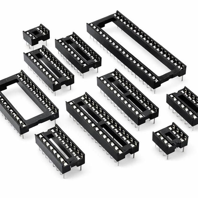 8P Pin DIP Entegre Soketi Geniş Tip (600 mil) Hassas Temaslı Konnektör