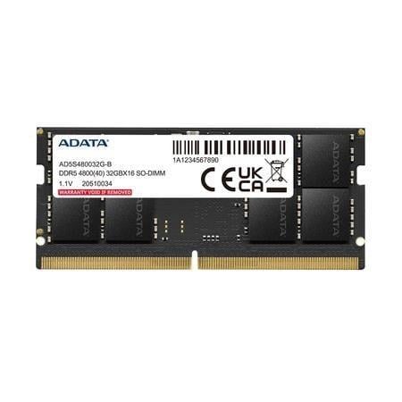 ADATA 32GB DDR5 4800MHZ NOTEBOOK RAM VALUE AD5S480032G-B