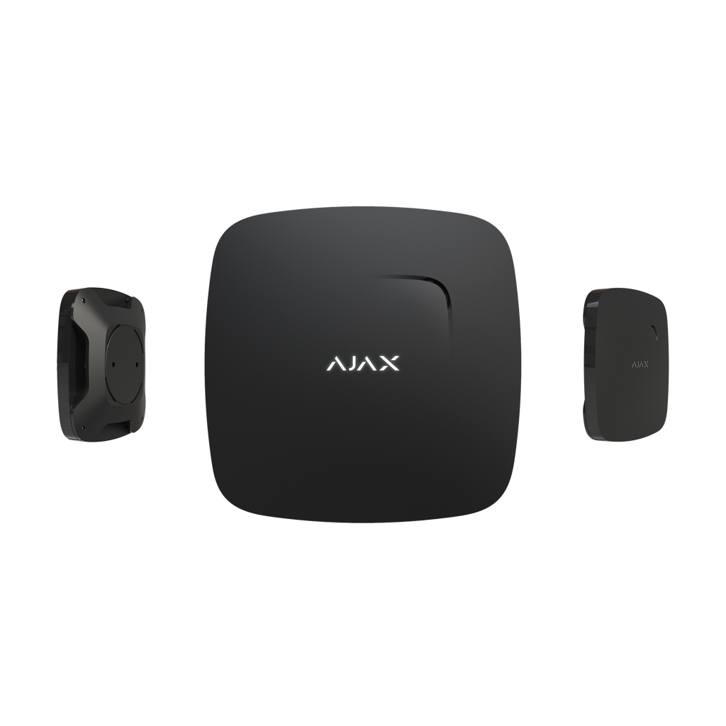 AJAX  Fire Protect, Kablosuz, Isı ve Duman Dedektörü, SİYAH