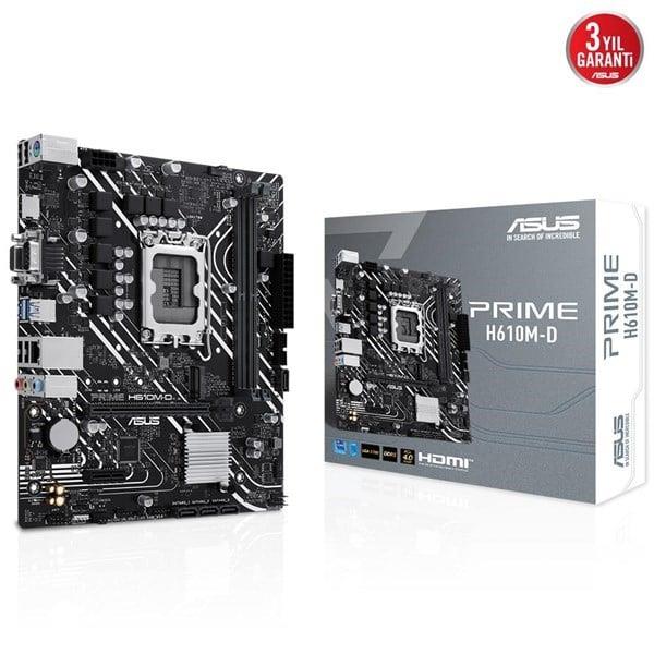ASUS PRIME H610M-D DDR5 HDMI PCIE 4.0 1700p mATX