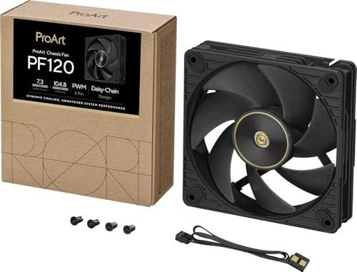 ASUS ProArt PF120 90DA00M0-B09000 120 mm PWM 3000 RPM 104,8 CFM Siyah Tekli Kasa Fanı / 90DA00M0-B09000
