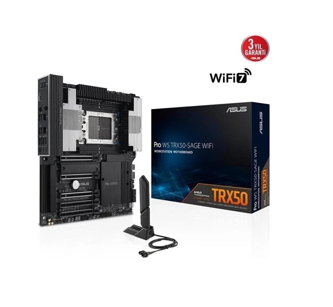 Asus PRO WS TRX50-SAGE WIFI AMD TRX50 sTR5 DDR5 8000 Anakart